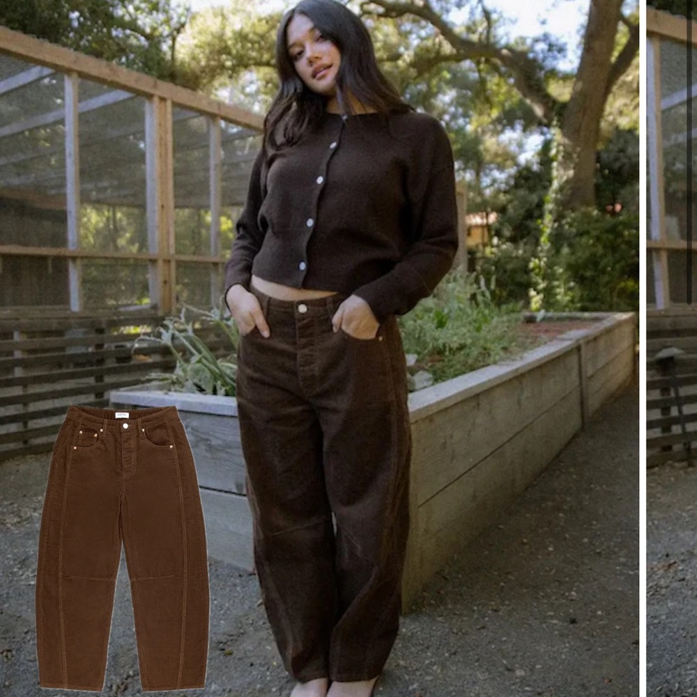 Parke Corduroy Horseshoe Pants Size 27 - Chocolate
